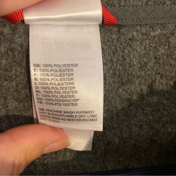 The North Face Women’s Size Medium Gray Fleece Full Zip Hooded Polartec Jacket - Picture 5 of 6